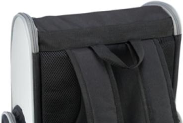 Preview: Rucksack Chloe Hellgrau / Schwarz Trixie